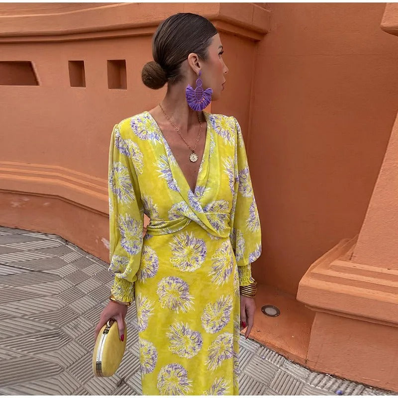 Alondra - Vibrantes Wickelkleid