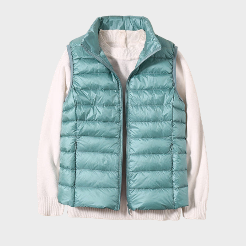 Lily – Moderne gesteppte Weste mit Reißverschluss