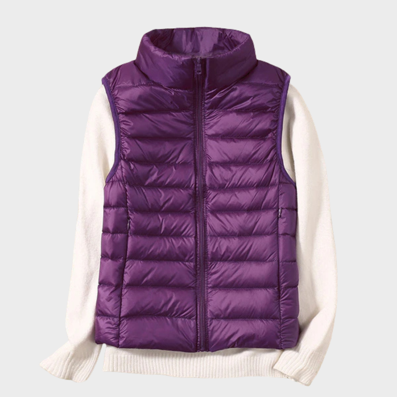 Mira – Schicke gesteppte Weste mit Reißverschluss