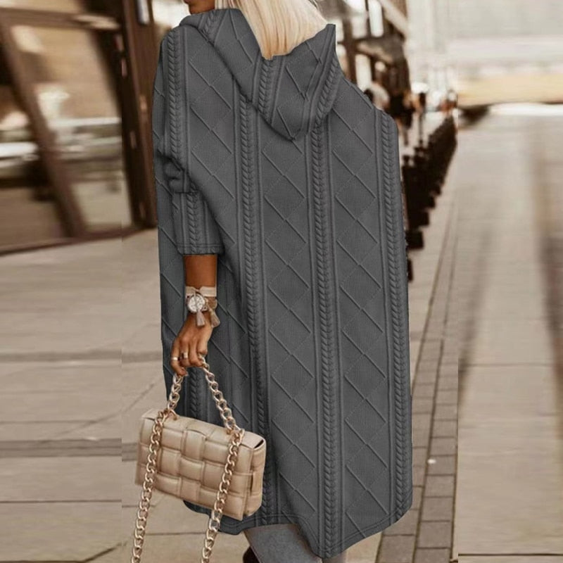 Jelone - Langärmliger Cardigan mit Kapuze