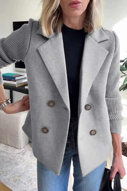 Amelia™ | Eleganter Blazer mit Strickärmeln
