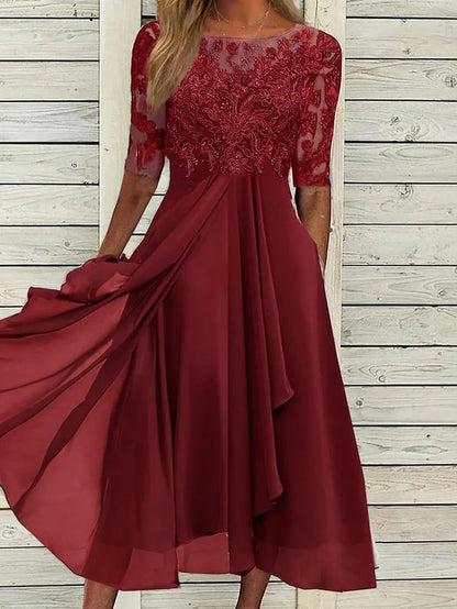 Taryn® | Elegantes Midi-Kleid aus Spitze