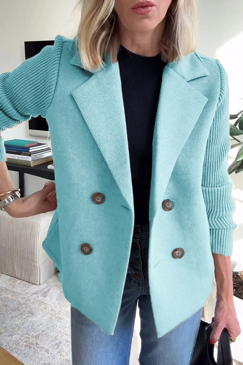 Amelia™ | Eleganter Blazer mit Strickärmeln