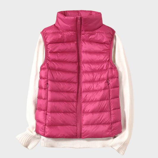 Nova – Modische, gesteppte Weste mit Reißverschluss