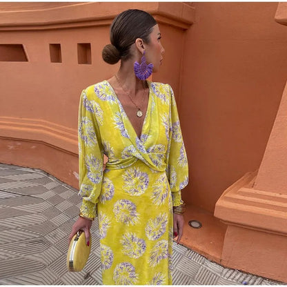 Alondra - Vibrantes Wickelkleid