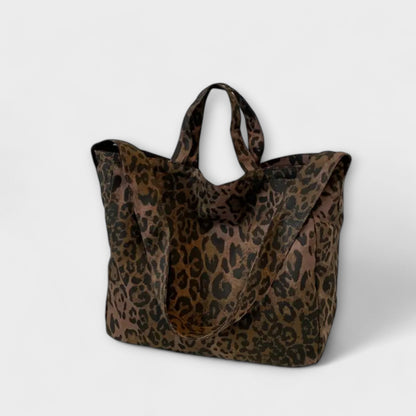 Nora. - Stilvolle Leopardenmuster-Tasche
