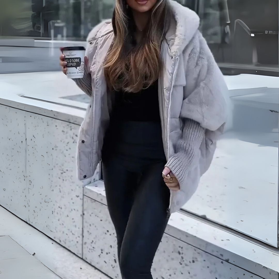 Ava - Pufferjacke mit Teddy-Mix