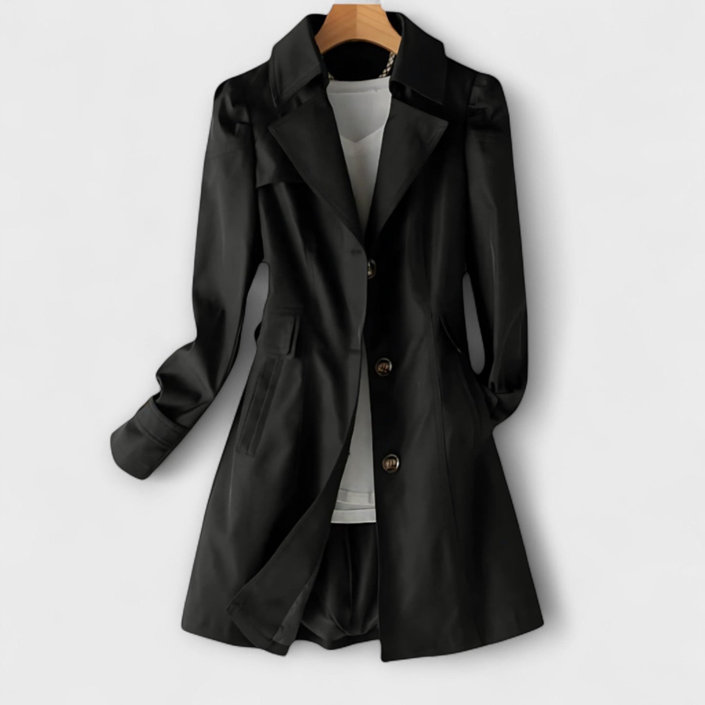 Elara – Zweireihiger Trenchcoat