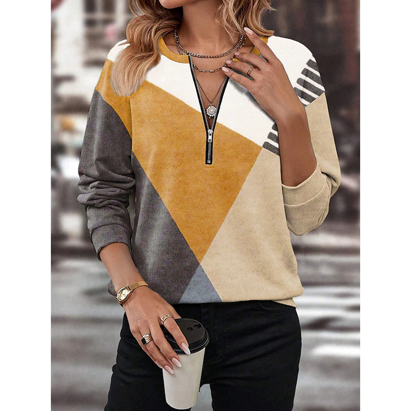 Ginny - Weiche geometrische Sweatshirt