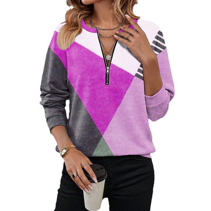 Ginny - Weiche geometrische Sweatshirt
