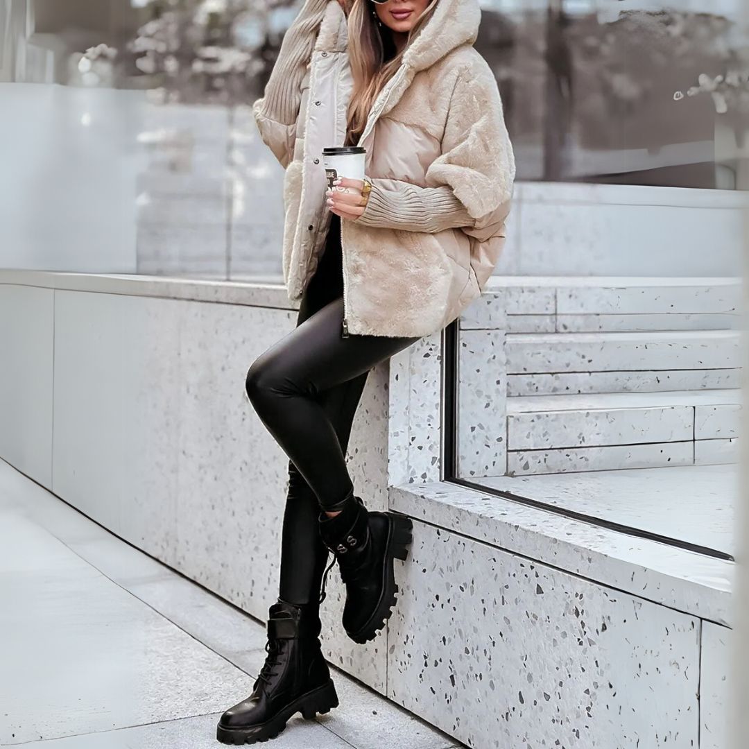 Ava - Pufferjacke mit Teddy-Mix