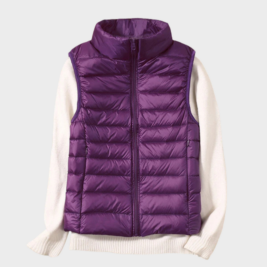 Mira – Schicke gesteppte Weste mit Reißverschluss