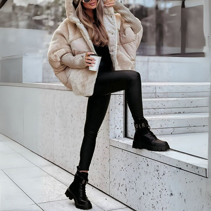 Ava - Pufferjacke mit Teddy-Mix