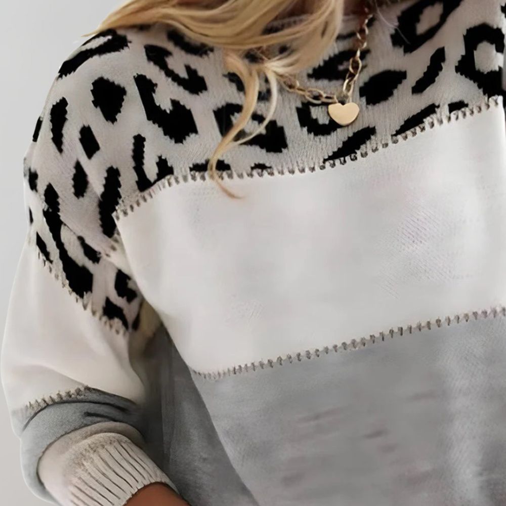 Cheyenne - Sweatshirt mit Leopardenmuster