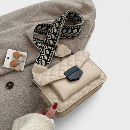 Nora. – Klassische Schultertasche mit mehreren Fächern