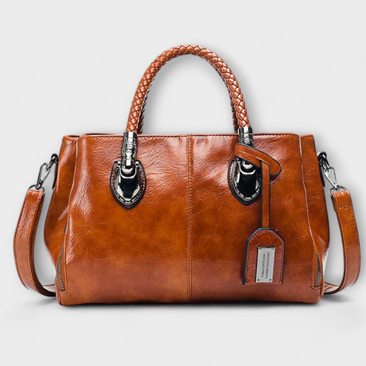 Nora. - Elegante Leder Reisetasche