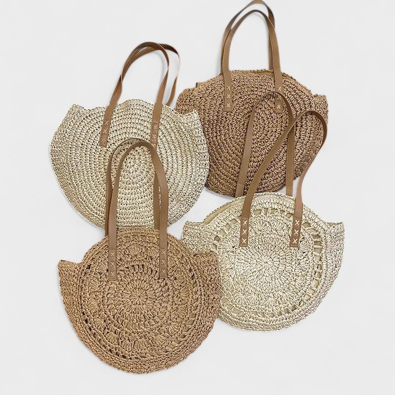 Nora. – Handgewebte Strandtasche