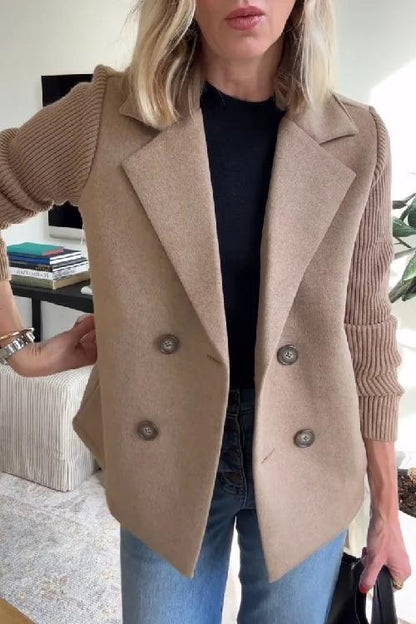 Amelia™ | Eleganter Blazer mit Strickärmeln