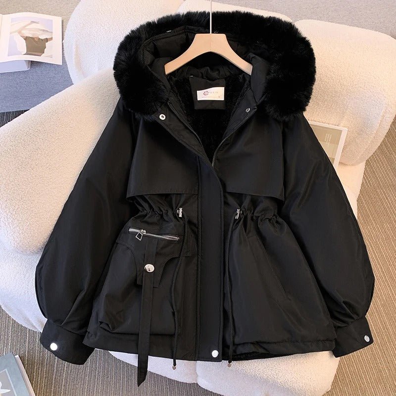 Amity™ | Elegante Winterjacke aus Daunen mit Pelz
